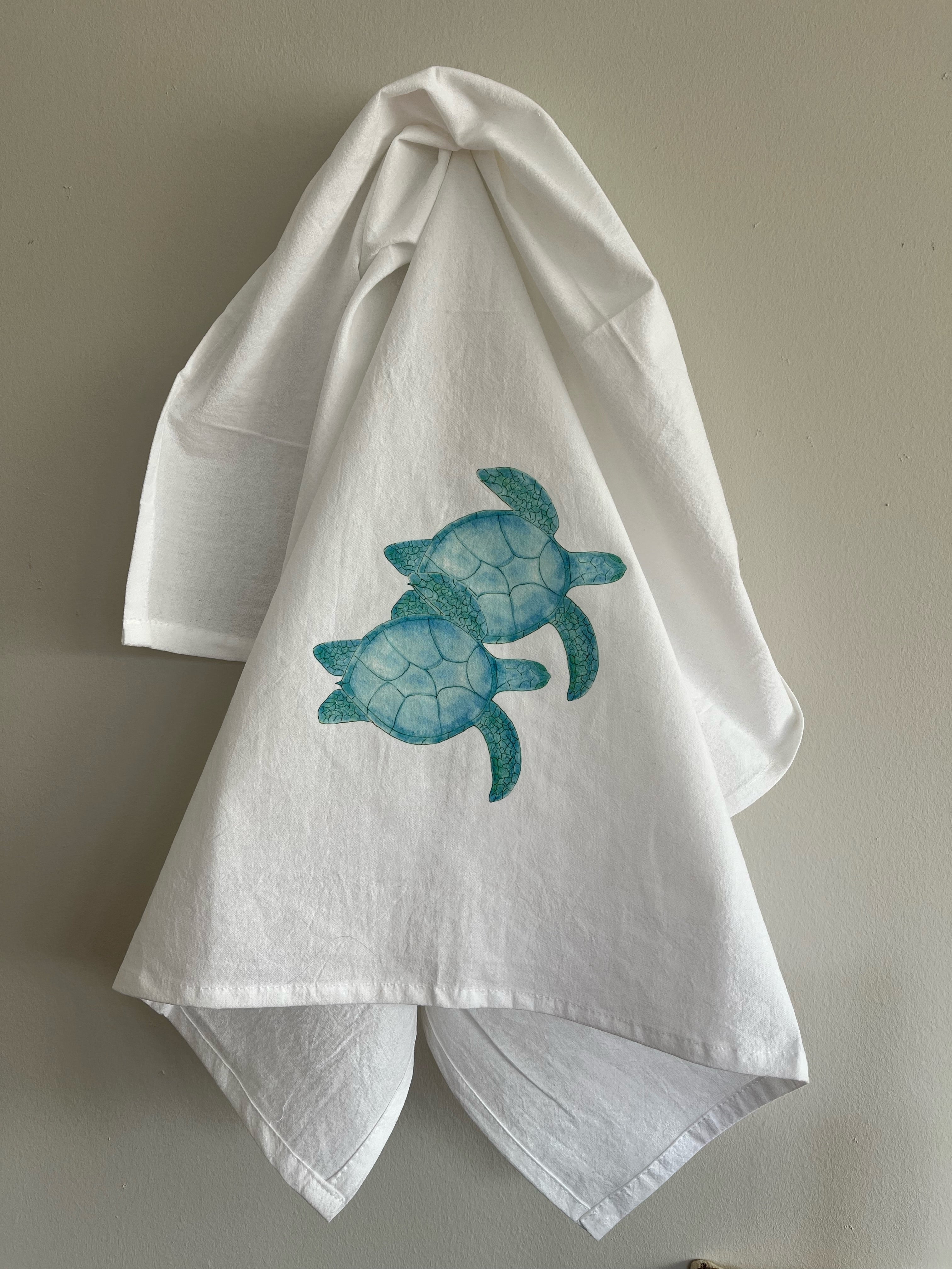 Ocean Sea Turtles Tea Towel